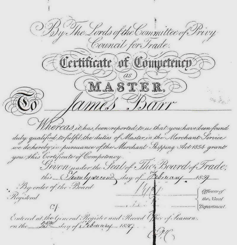 Master Certificate